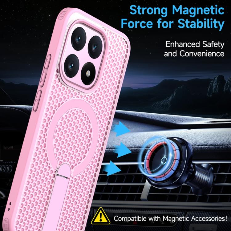 For Xiaomi 15T 5G Honeycomb Cooling MagSafe Holder Phone Case