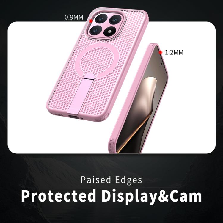 For Xiaomi 15T 5G Honeycomb Cooling MagSafe Holder Phone Case