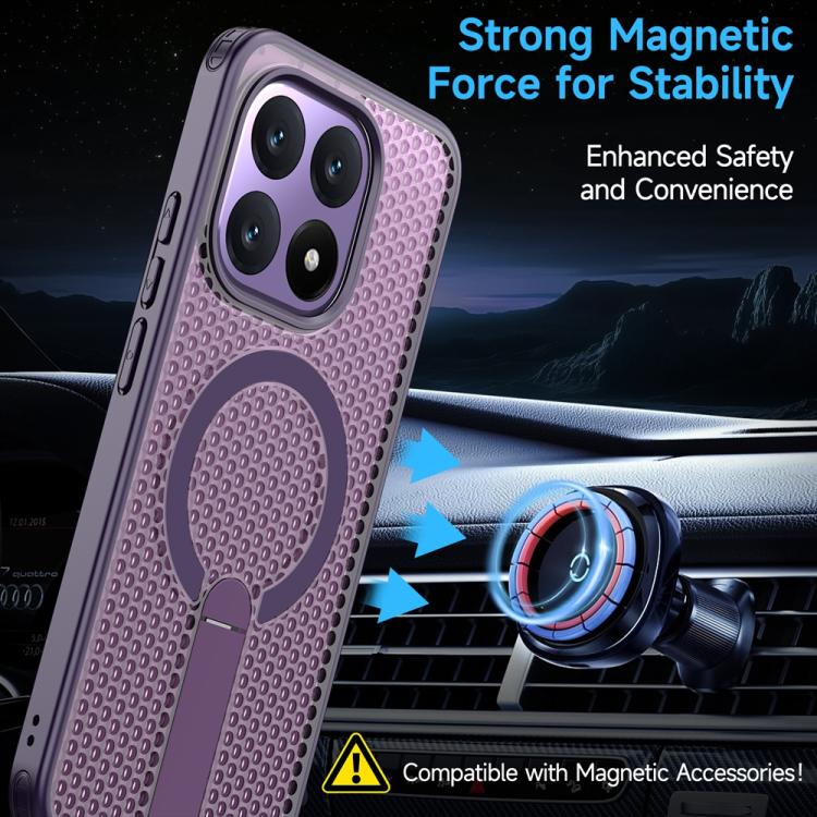 For Xiaomi 15T 5G Honeycomb Cooling MagSafe Holder Phone Case