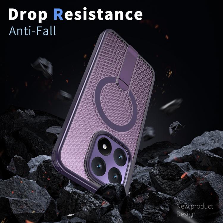 For Xiaomi 15T 5G Honeycomb Cooling MagSafe Holder Phone Case