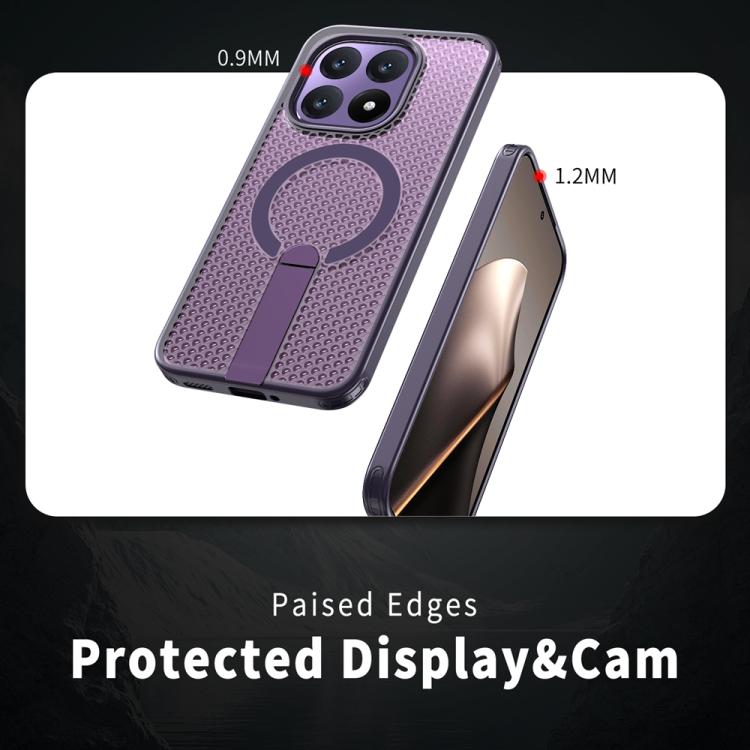 For Xiaomi 15T 5G Honeycomb Cooling MagSafe Holder Phone Case