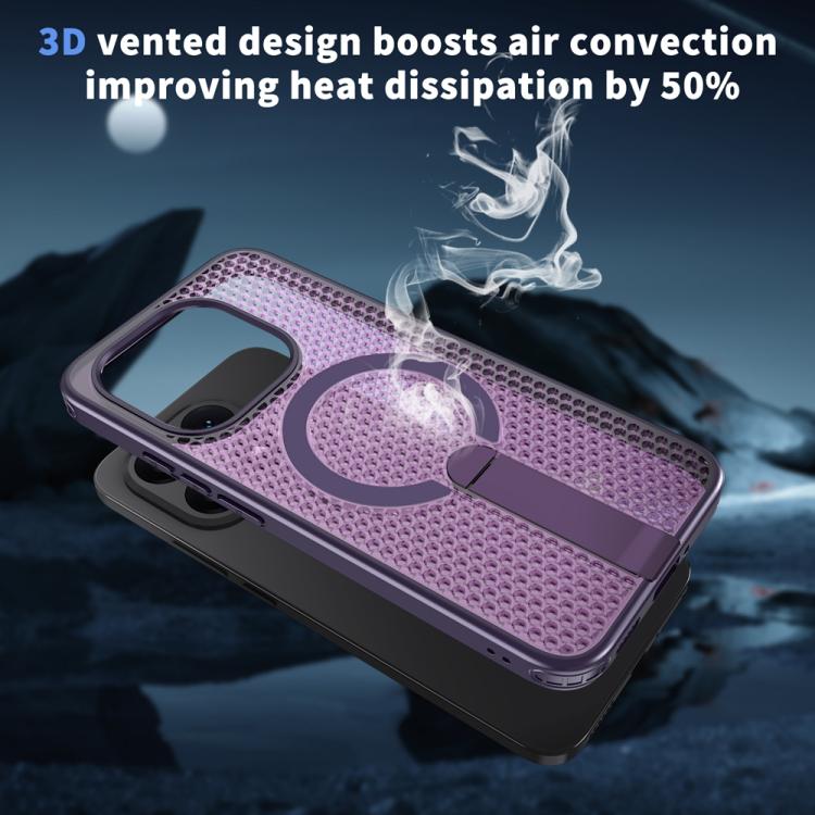 For Xiaomi 15T 5G Honeycomb Cooling MagSafe Holder Phone Case