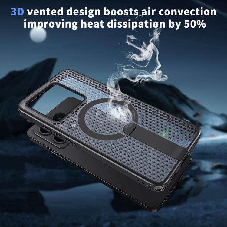 For Xiaomi 14T Honeycomb Cooling MagSafe Holder Phone Case