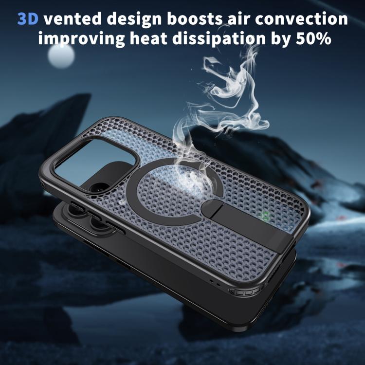For Xiaomi 17 Honeycomb Cooling MagSafe Holder Phone Case