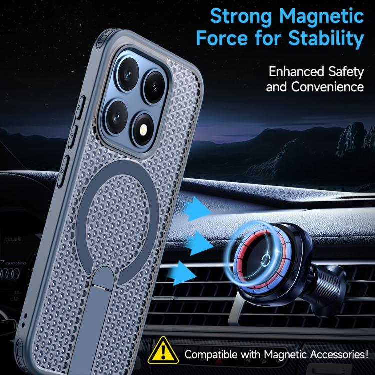 For Xiaomi 17 Honeycomb Cooling MagSafe Holder Phone Case