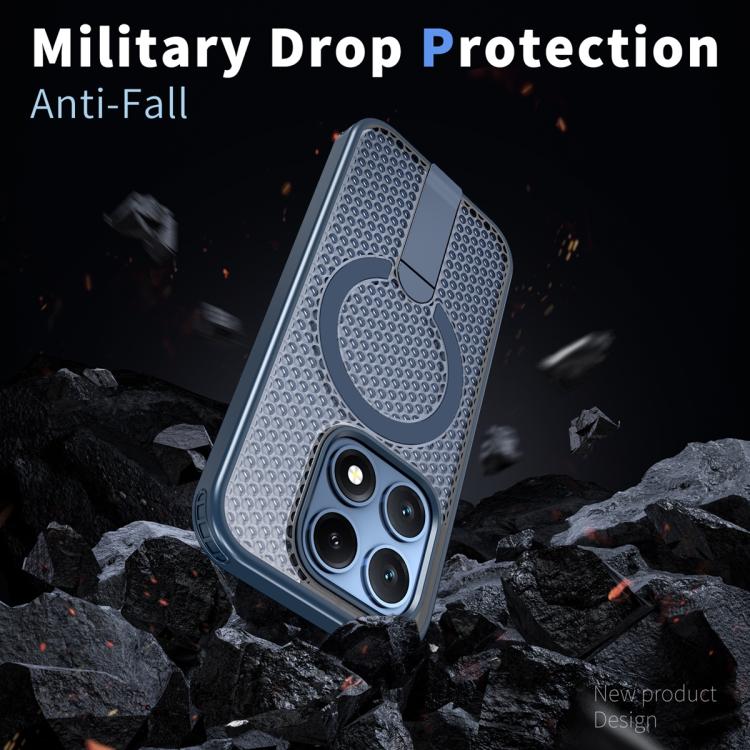 For Xiaomi 17 Honeycomb Cooling MagSafe Holder Phone Case