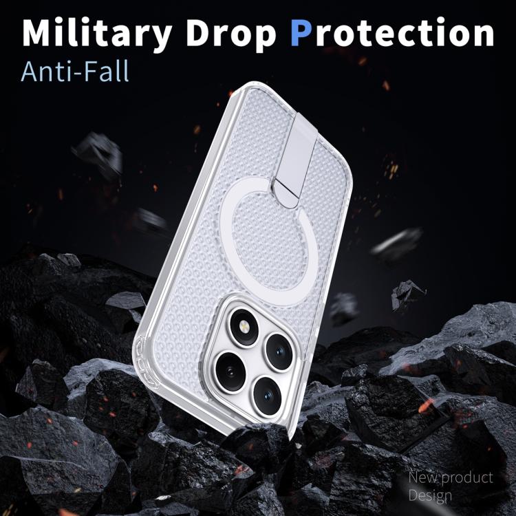 For Xiaomi 17 Honeycomb Cooling MagSafe Holder Phone Case