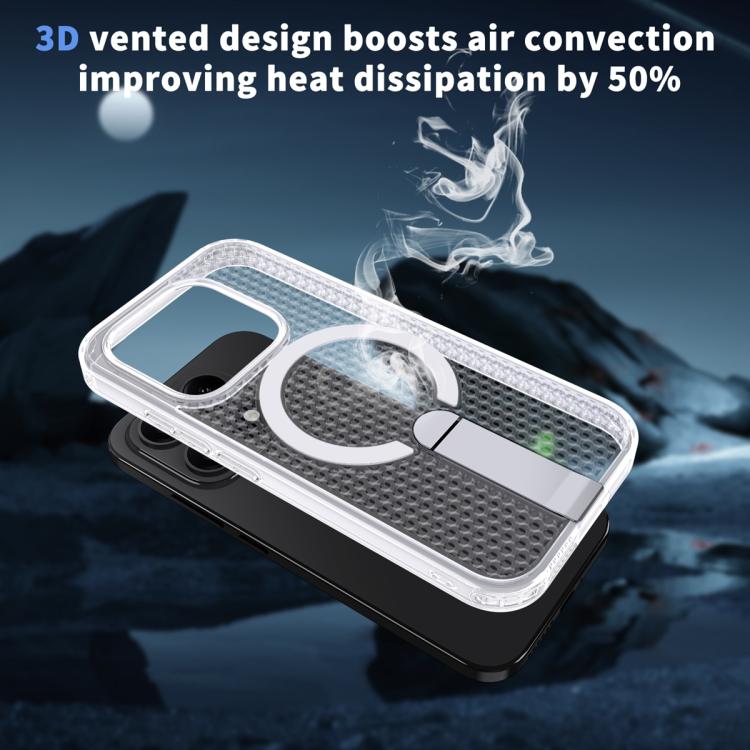 For Xiaomi 17 Honeycomb Cooling MagSafe Holder Phone Case