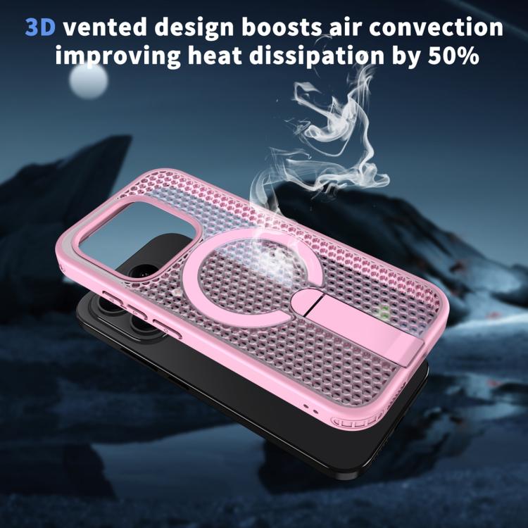 For Xiaomi 17 Honeycomb Cooling MagSafe Holder Phone Case