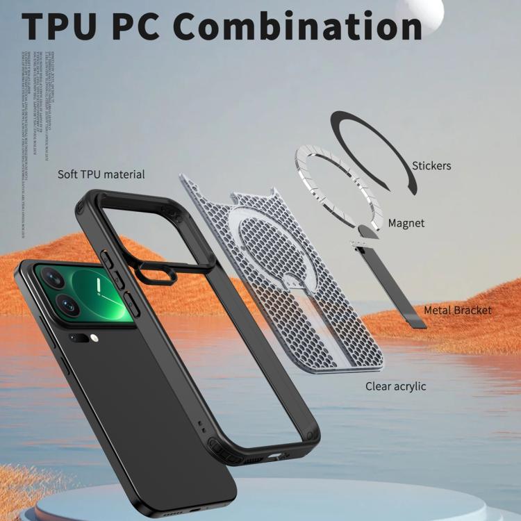For Xiaomi 17 Pro Honeycomb Cooling MagSafe Holder Phone Case