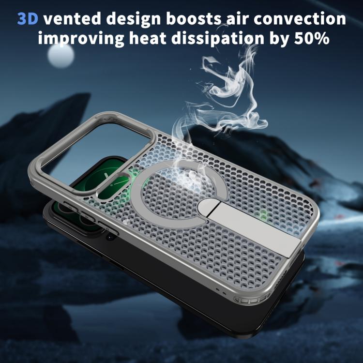 For Xiaomi 17 Pro Honeycomb Cooling MagSafe Holder Phone Case
