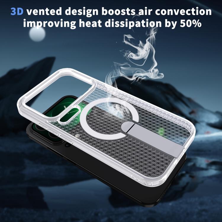 For Xiaomi 17 Pro Honeycomb Cooling MagSafe Holder Phone Case