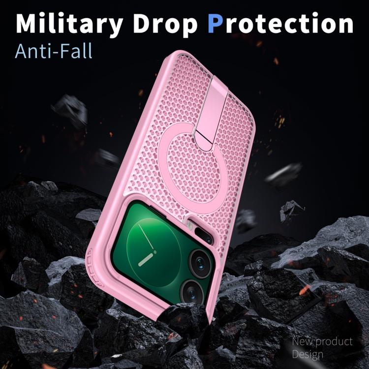 For Xiaomi 17 Pro Honeycomb Cooling MagSafe Holder Phone Case