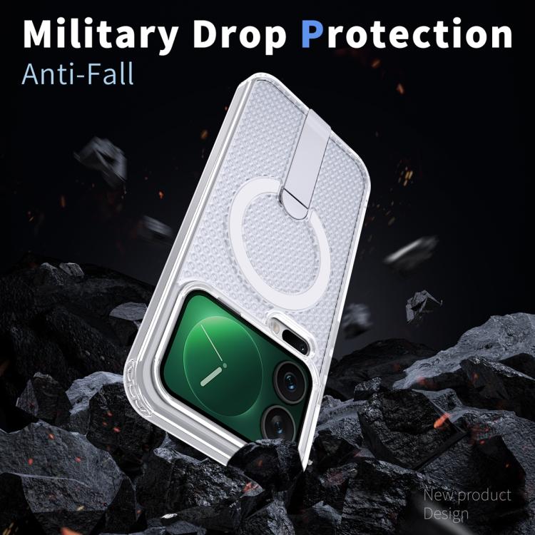 For Xiaomi 17 Pro Max Honeycomb Cooling MagSafe Holder Phone Case