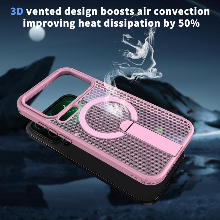 For Xiaomi 17 Pro Max Honeycomb Cooling MagSafe Holder Phone Case