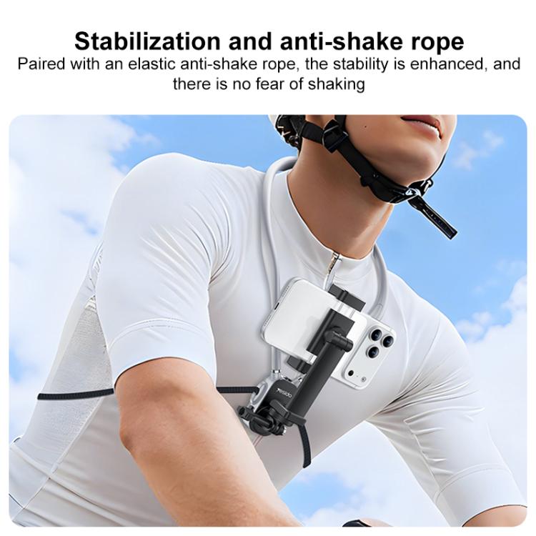 Yesido C334 Multi-Functional Neck-Mounted Phone Holder with Back Strap - Grey