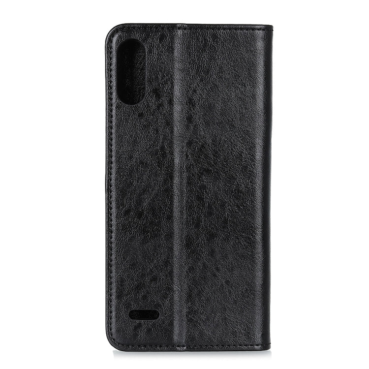For LG K22 Magnetic Crazy Horse Texture Horizontal Flip Leather Case with Holder & Card Slots & Wallet
