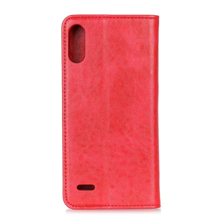 For LG K22 Magnetic Crazy Horse Texture Horizontal Flip Leather Case with Holder & Card Slots & Wallet