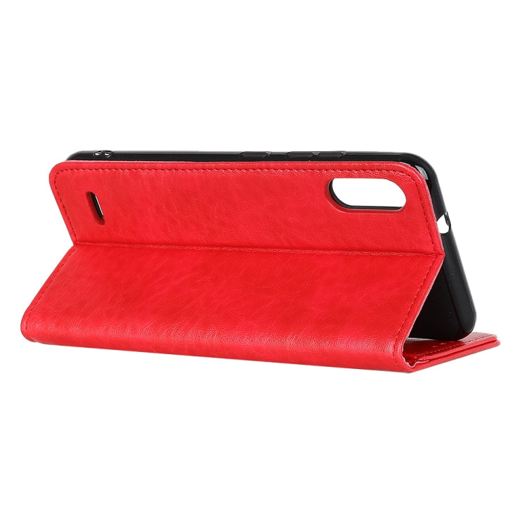 For LG K22 Magnetic Crazy Horse Texture Horizontal Flip Leather Case with Holder & Card Slots & Wallet