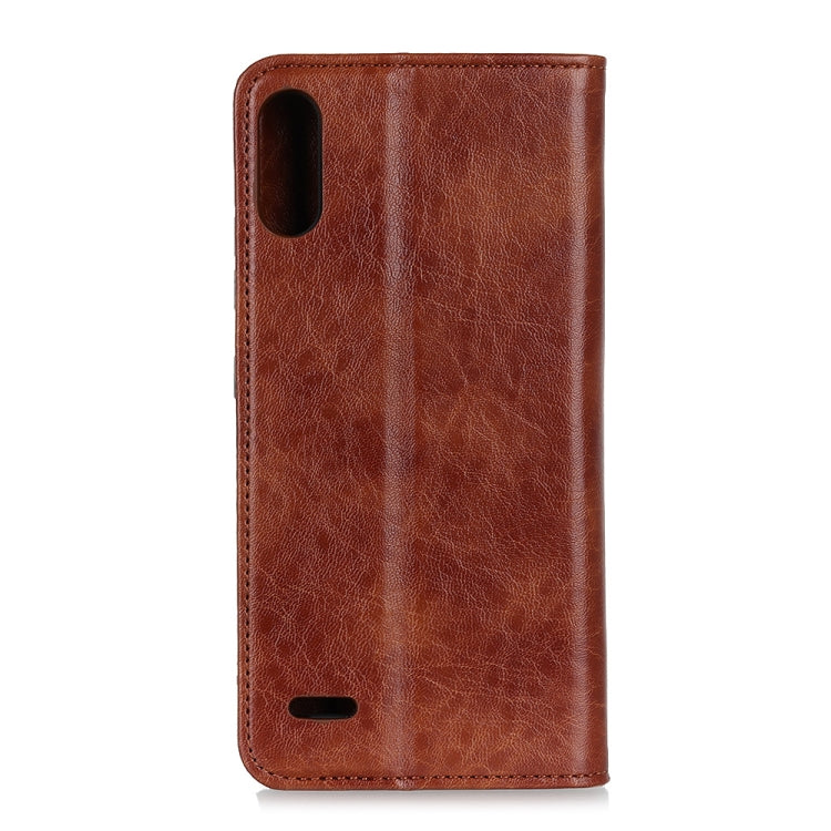 For LG K22 Magnetic Crazy Horse Texture Horizontal Flip Leather Case with Holder & Card Slots & Wallet