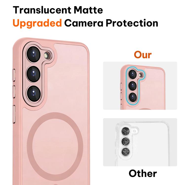 For Samsung Galaxy S23 5G XDcase Skin Feel Magnetic Frosted Phone Case with Lens Film