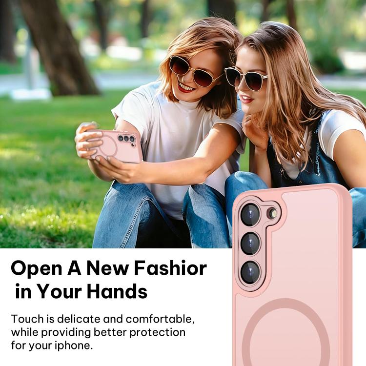 For Samsung Galaxy S23 5G XDcase Skin Feel Magnetic Frosted Phone Case with Lens Film