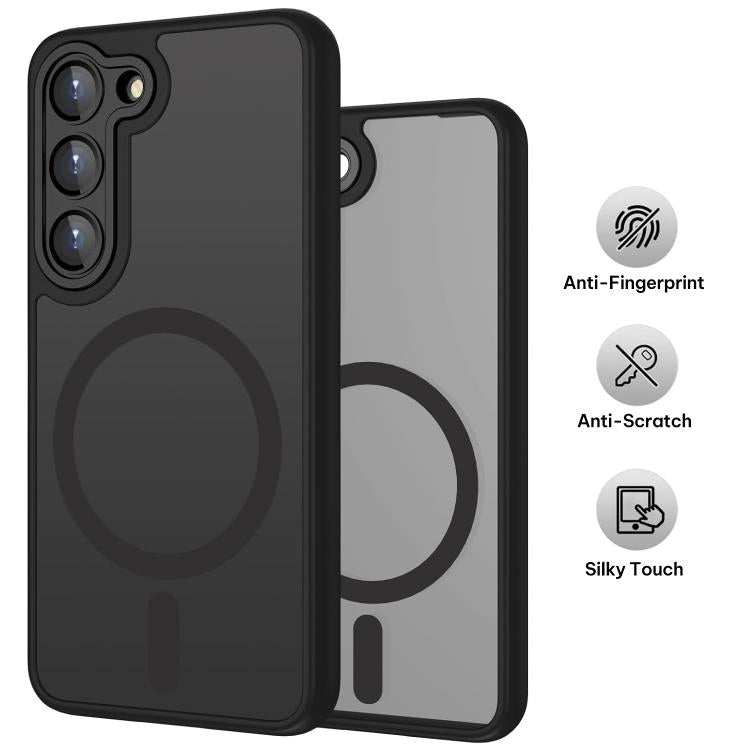 For Samsung Galaxy S23 5G XDcase Skin Feel Magnetic Frosted Phone Case with Lens Film