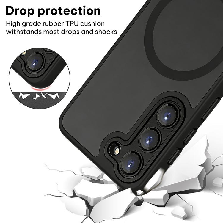 For Samsung Galaxy S23 5G XDcase Skin Feel Magnetic Frosted Phone Case with Lens Film
