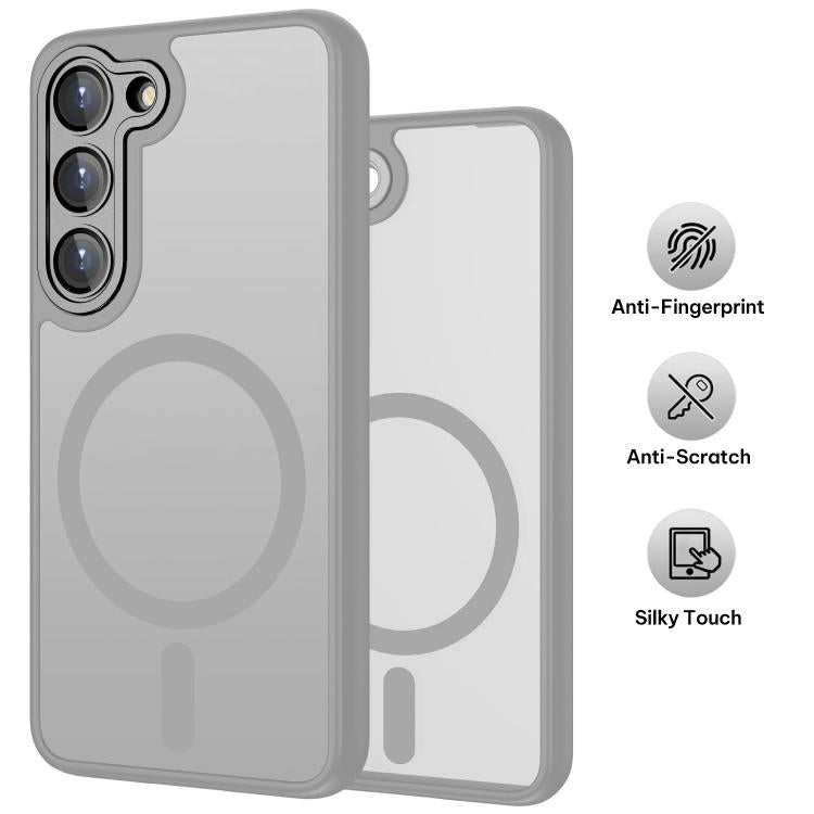 For Samsung Galaxy S23 5G XDcase Skin Feel Magnetic Frosted Phone Case with Lens Film