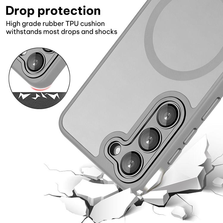 For Samsung Galaxy S23 5G XDcase Skin Feel Magnetic Frosted Phone Case with Lens Film