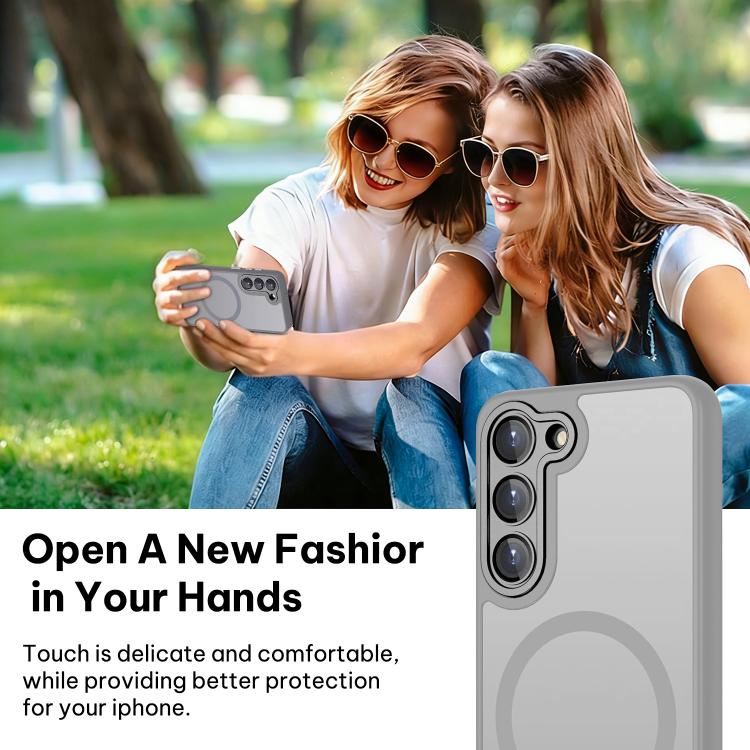 For Samsung Galaxy S23 5G XDcase Skin Feel Magnetic Frosted Phone Case with Lens Film