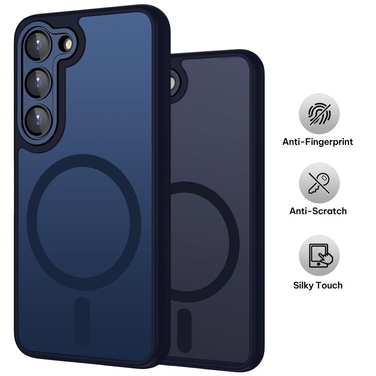 For Samsung Galaxy S23 5G XDcase Skin Feel Magnetic Frosted Phone Case with Lens Film