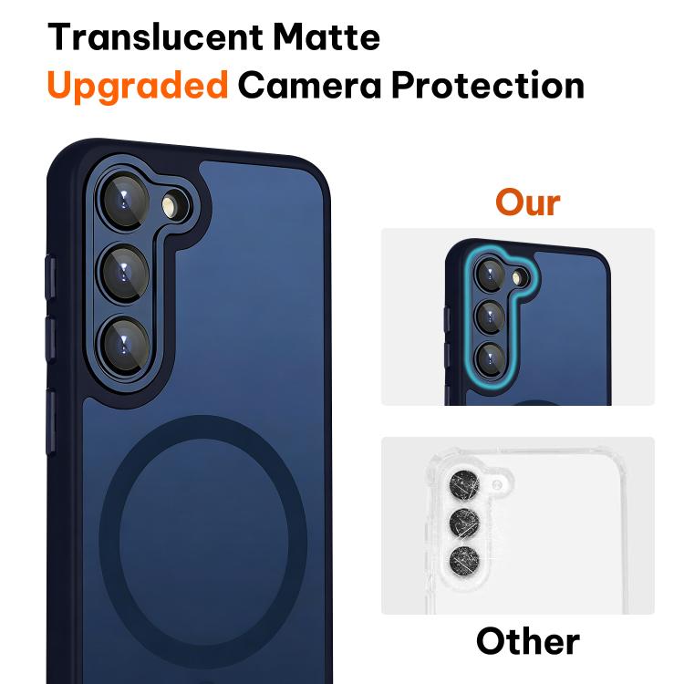 For Samsung Galaxy S23 5G XDcase Skin Feel Magnetic Frosted Phone Case with Lens Film