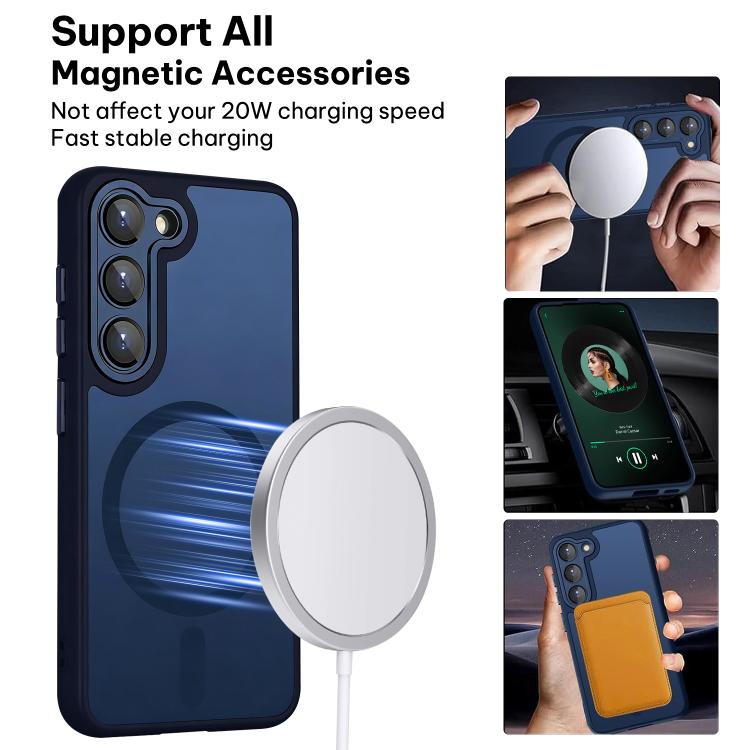 For Samsung Galaxy S23 5G XDcase Skin Feel Magnetic Frosted Phone Case with Lens Film