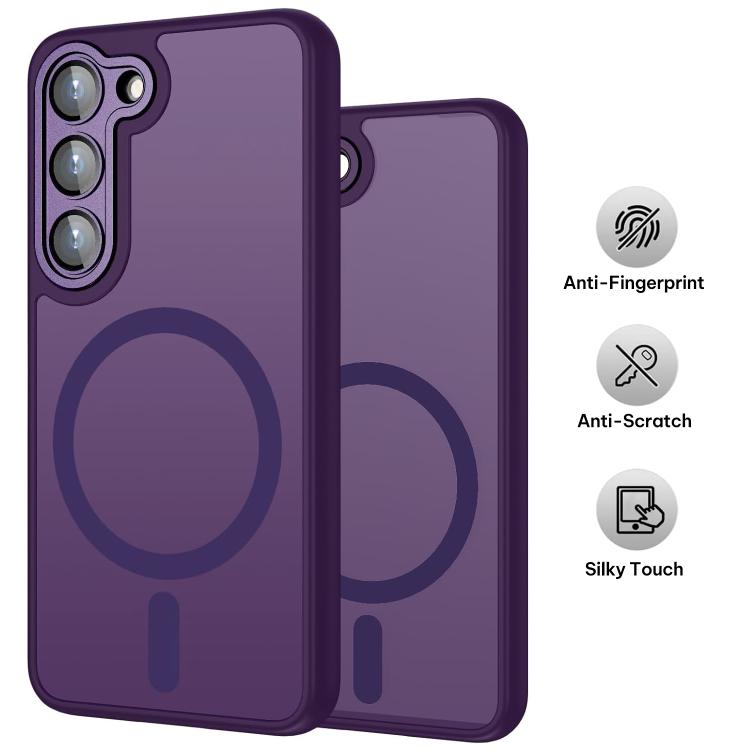 For Samsung Galaxy S23 5G XDcase Skin Feel Magnetic Frosted Phone Case with Lens Film