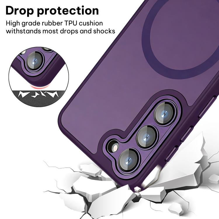 For Samsung Galaxy S23 5G XDcase Skin Feel Magnetic Frosted Phone Case with Lens Film