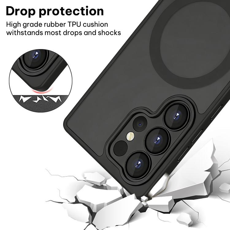 For Samsung Galaxy S23 Ultra 5G XDcase Skin Feel Magnetic Frosted Phone Case with Lens Film