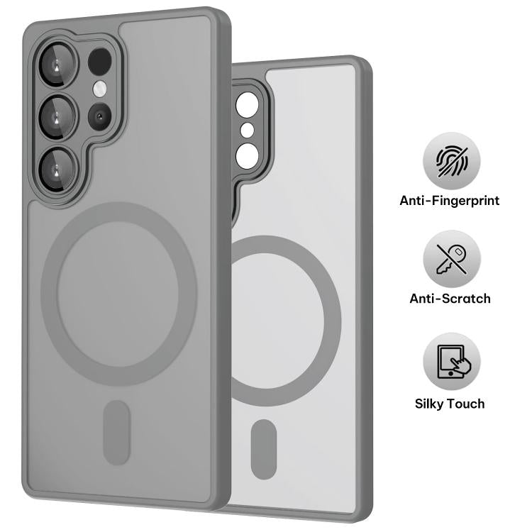 For Samsung Galaxy S23 Ultra 5G XDcase Skin Feel Magnetic Frosted Phone Case with Lens Film