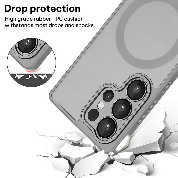 For Samsung Galaxy S23 Ultra 5G XDcase Skin Feel Magnetic Frosted Phone Case with Lens Film