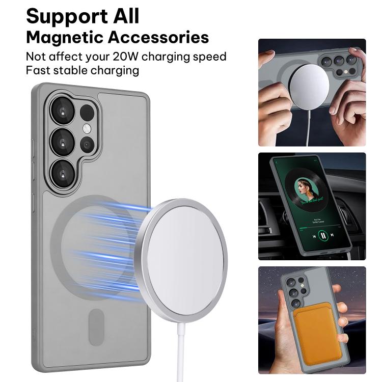 For Samsung Galaxy S23 Ultra 5G XDcase Skin Feel Magnetic Frosted Phone Case with Lens Film