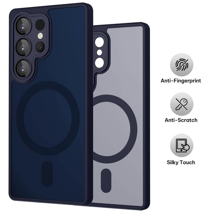 For Samsung Galaxy S23 Ultra 5G XDcase Skin Feel Magnetic Frosted Phone Case with Lens Film