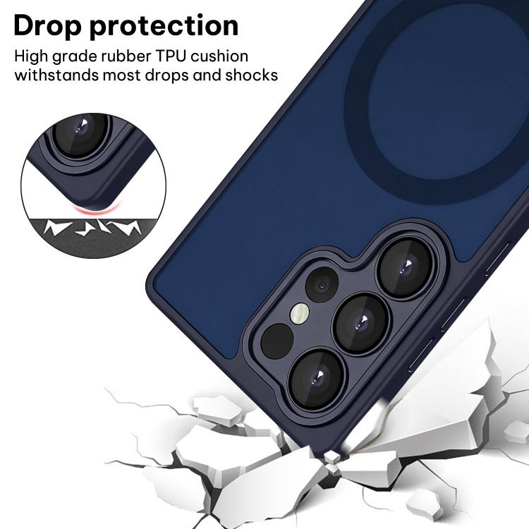 For Samsung Galaxy S23 Ultra 5G XDcase Skin Feel Magnetic Frosted Phone Case with Lens Film