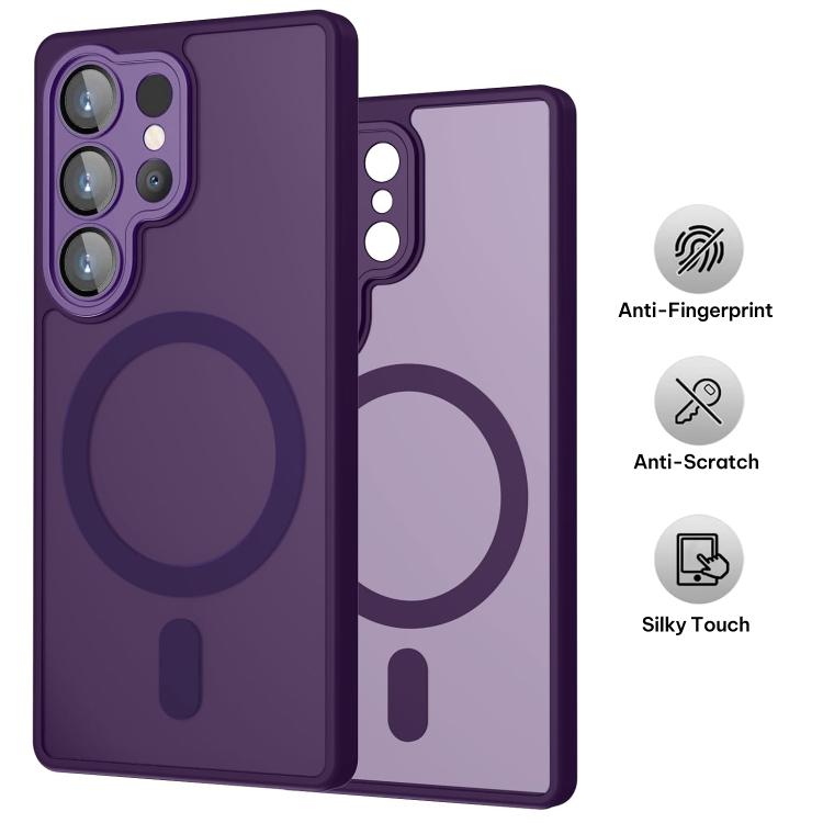 For Samsung Galaxy S23 Ultra 5G XDcase Skin Feel Magnetic Frosted Phone Case with Lens Film