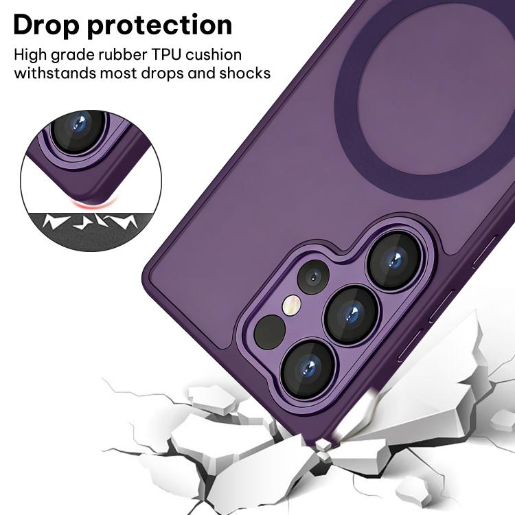 For Samsung Galaxy S23 Ultra 5G XDcase Skin Feel Magnetic Frosted Phone Case with Lens Film
