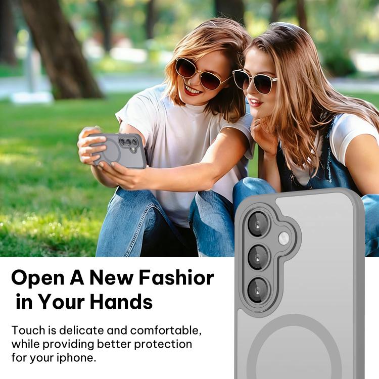 For Samsung Galaxy S25 / S24 5G XDcase Skin Feel Magnetic Frosted Phone Case with Lens Film