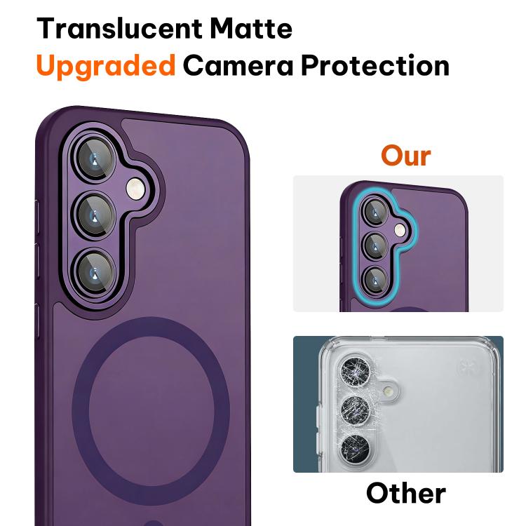 For Samsung Galaxy S25 / S24 5G XDcase Skin Feel Magnetic Frosted Phone Case with Lens Film