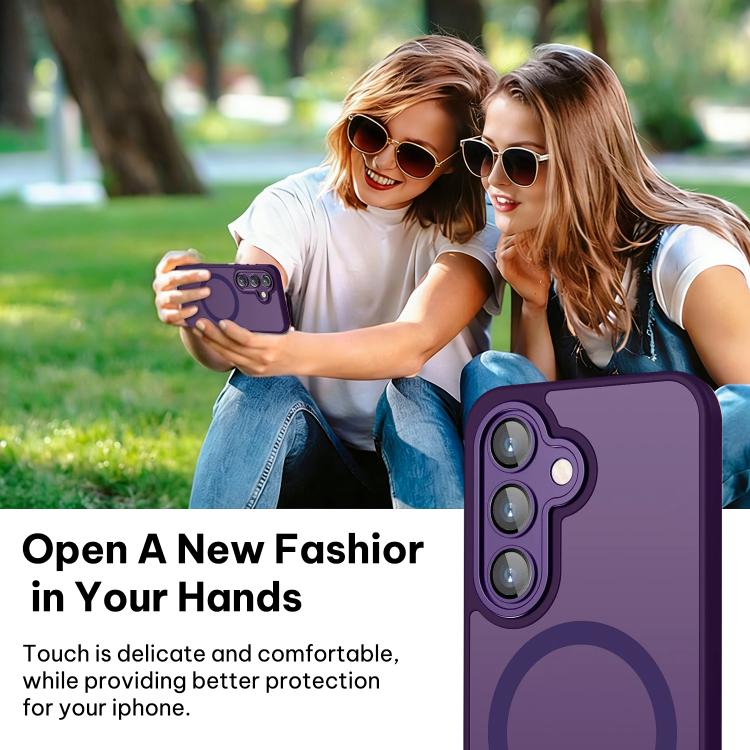 For Samsung Galaxy S25 / S24 5G XDcase Skin Feel Magnetic Frosted Phone Case with Lens Film