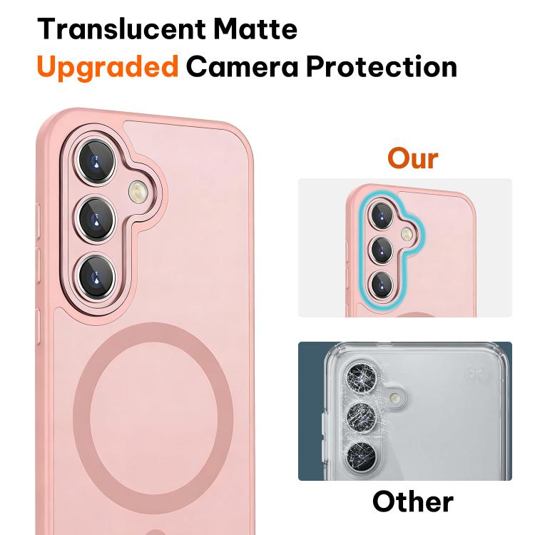 For Samsung Galaxy S24 FE 5G XDcase Skin Feel Magnetic Frosted Phone Case with Lens Film