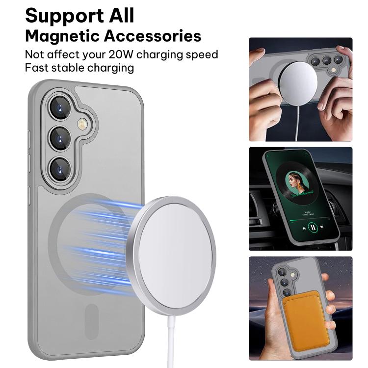 For Samsung Galaxy S24 FE 5G XDcase Skin Feel Magnetic Frosted Phone Case with Lens Film