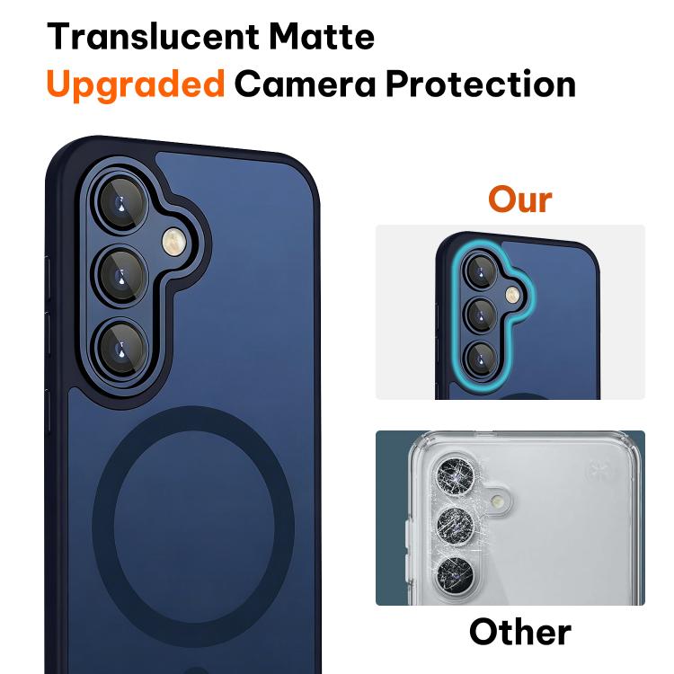 For Samsung Galaxy S24 FE 5G XDcase Skin Feel Magnetic Frosted Phone Case with Lens Film